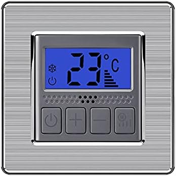 Hőmérséklet-Szabályozó Termosztát Rozsdamentes Acél Panel Programozható Elektromos Digitális Padló Hőmérséklet