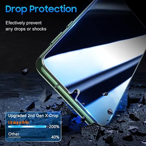 UniqueMe Samsung Galaxy S23 6.1 colos Adatvédelmi képernyővédő fólia,【Ultrahangos Ujjlenyomat-Kompatibilis】[2+2
