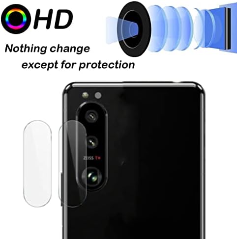 VIESUP a Sony Xperia 5 III Hátsó Kamera Lencse Képernyő Védő Védő, [2PACK] Ultra Vékony Kamera, Puha,