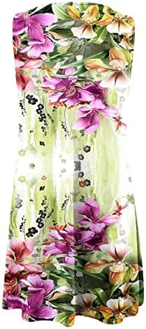 LEHOZIHEQ nyári ruháknak Női virágmintás Ruhák Nyári Tavaszi Bohém Ruhák 2023 Ujjatlan Sleeve Strand Tartály