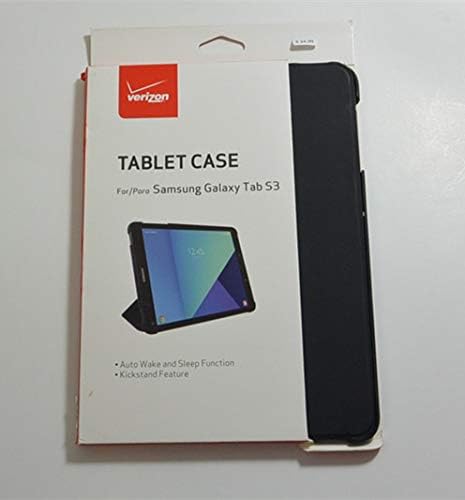 VW Verizon Új Tablet Állvány Folio védőtok Samsung Galaxy Tab S3 - Fekete Kiskereskedelmi Csomagolás