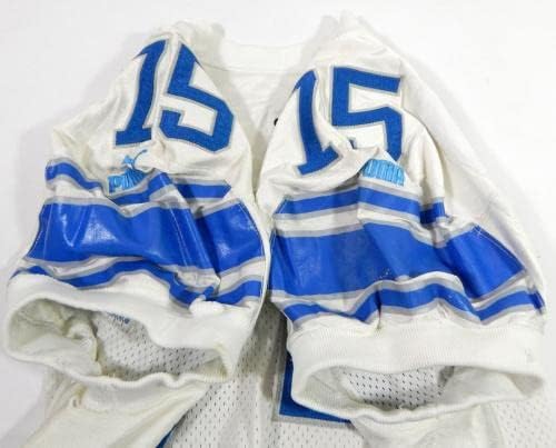 1999 Detroit Lions Tony Ramirez 75 Játék Használt Fehér Jersey 50 DP32685 - Aláíratlan NFL Játék Használt