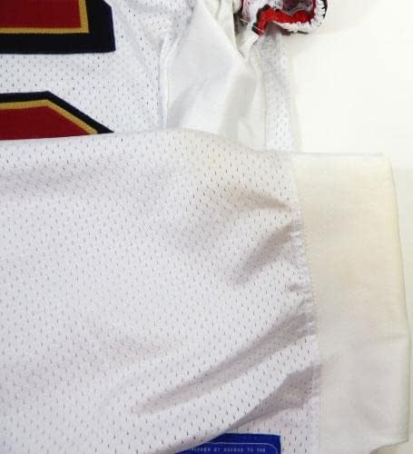 2002-ben a San Francisco 49ers Ron Kő 65 Játék Kiadott Fehér Jersey 50 DP29216 - Aláíratlan NFL Játék