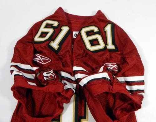 2005-ben a San Francisco 49ers LaJuan Ramsey 61 Játék Kiadott Piros Mez 48 DP30877 - Aláíratlan NFL Játék
