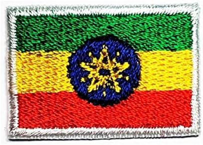 Kleenplus 0.6X1.1 HÜVELYK. Mini Etiópia Zászló Javítás Ország Zászló Hímzett Applied Jelkép Egységes Katonai