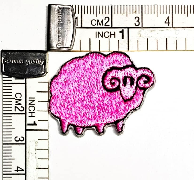 Kleenplus Mini Aranyos Rózsaszín Bárány Hímzett Vasalót Varrni a Patch Fashion Arts Bárány Bárány Farm