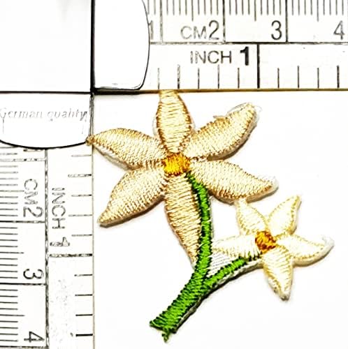 Kleenplus Mini Aranyos Virág Vas a Foltok Virágok Növény Divat-Stílus Hímzett Motívum Rátétes Díszítés