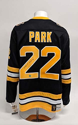 Brad Park Boston Bruins Dedikált Fanatikusok Jersey - Dedikált NHL-Mezek