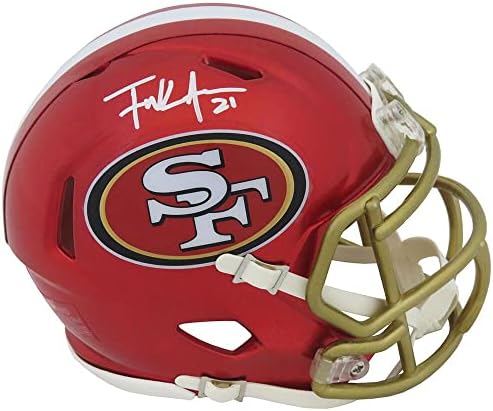 Frank Gore Aláírt San Francisco 49ers FLASH Riddell Sebesség Mini Sisak - Dedikált NFL Mini Sisak