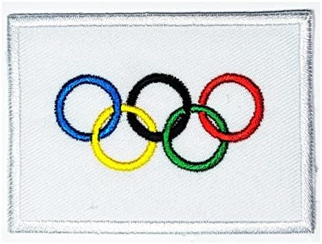 Kleenplus 3pcs. 1.7X2.6 HÜVELYK. Olimpiai Játékok Zászló Javítás Ország Zászló Jelkép Egységes Varrni